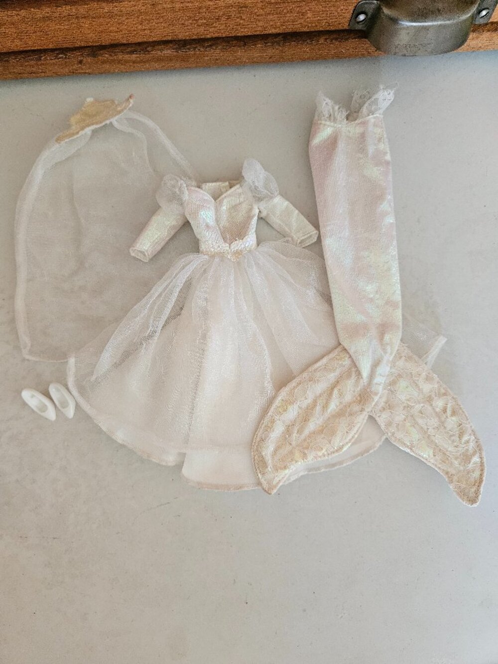 Tyco 1992 The Little Mermaid Ariel Wedding Dress Beautiful Bride Collection